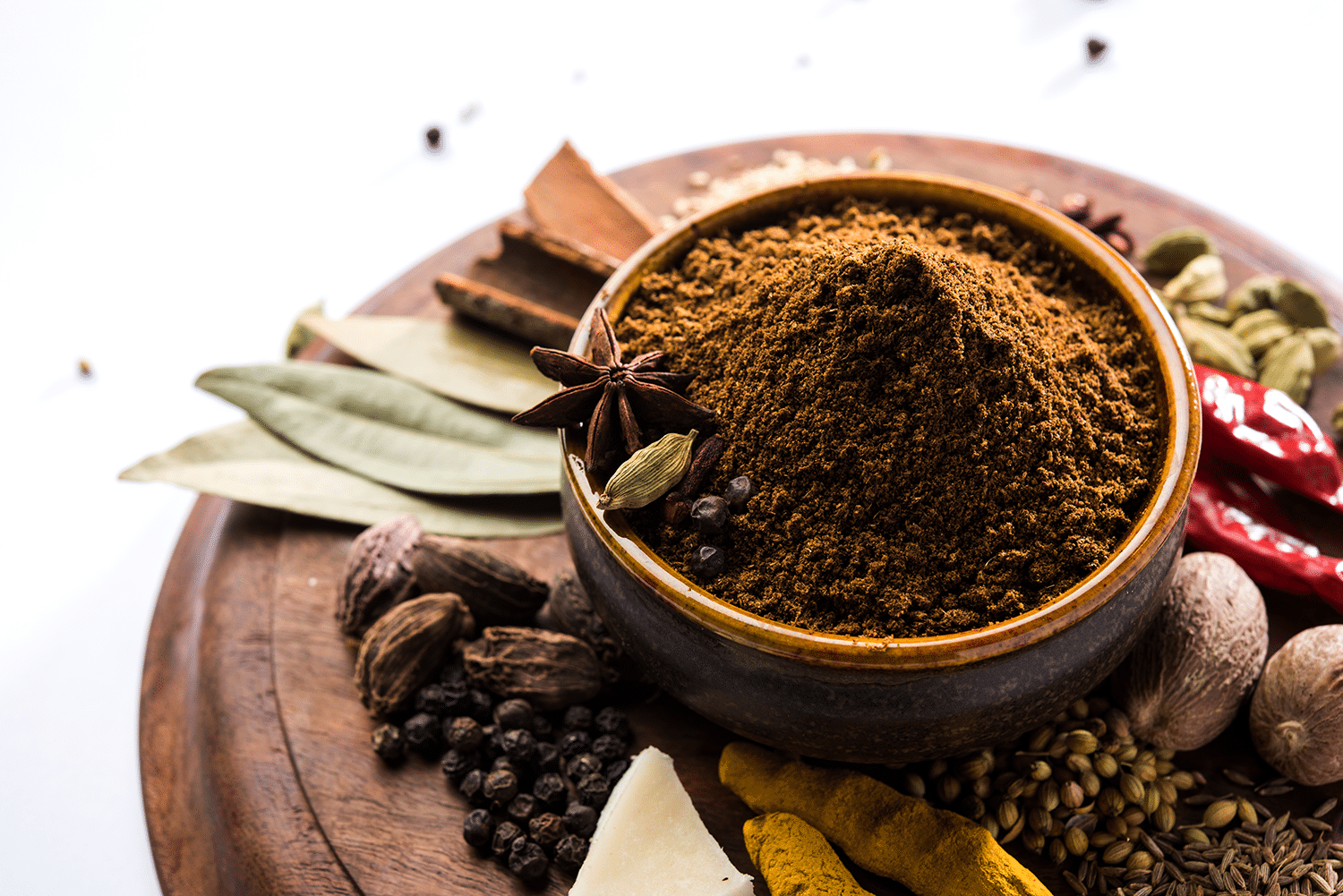 Garam masala and its aromatic whole spices